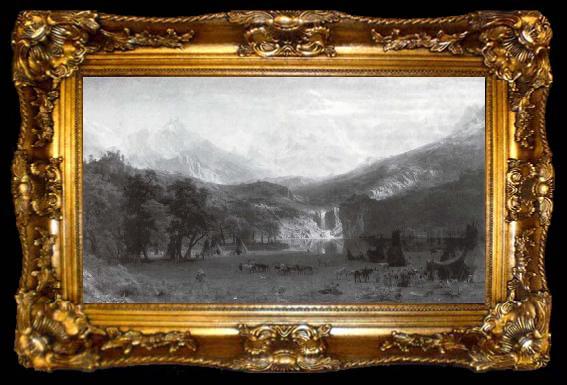 framed  Albert Bierstadt Die Rocke Mountains, ta009-2